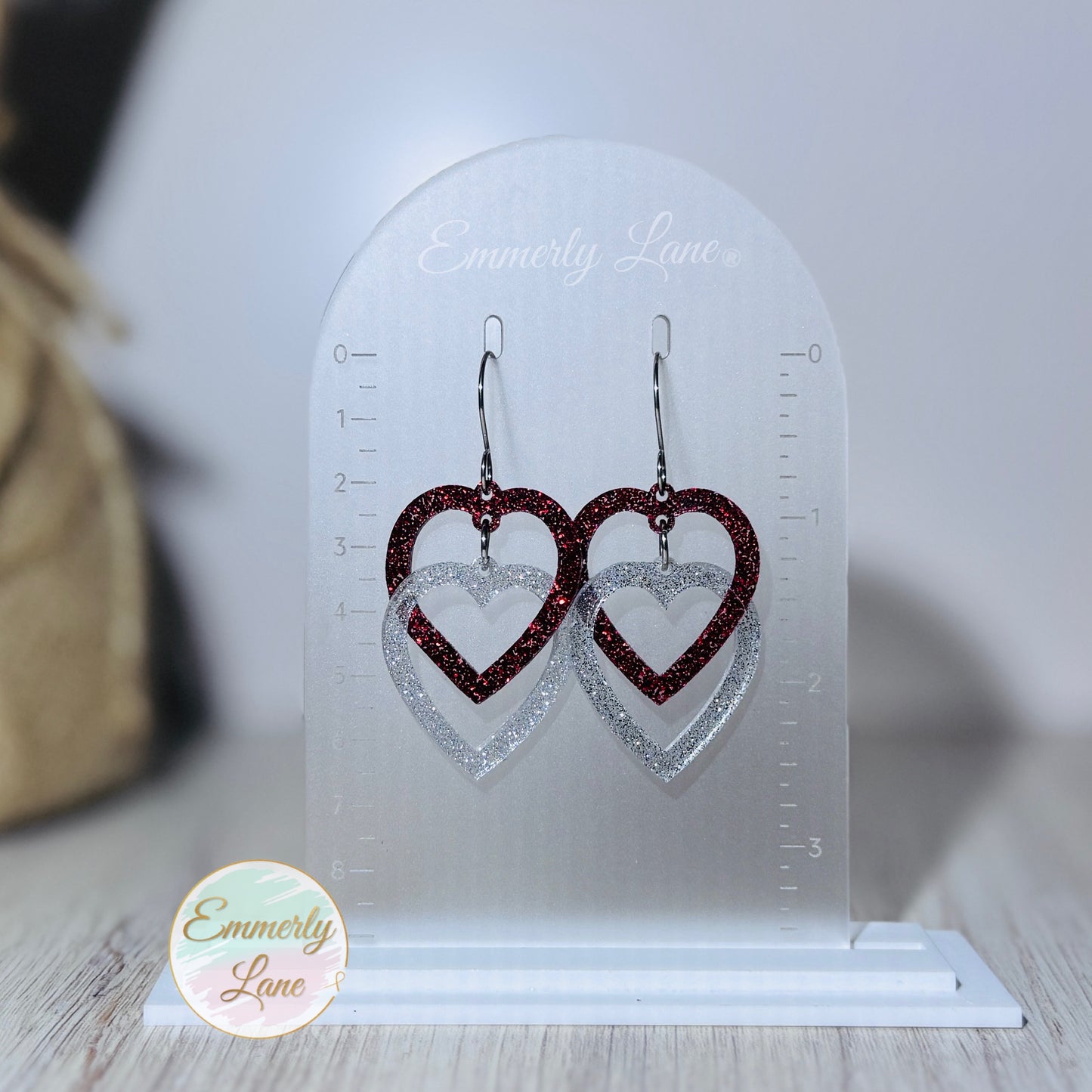 Double Heart Earrings