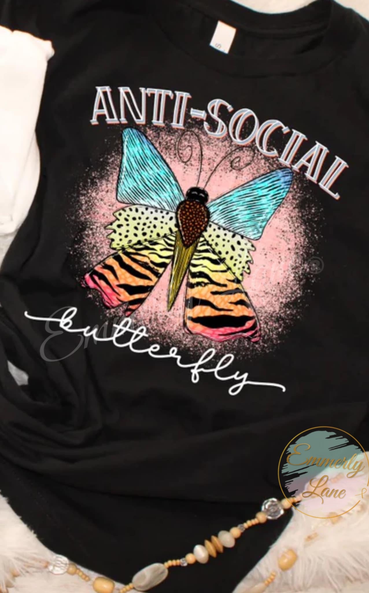 Anti-social  Butterfly Tee