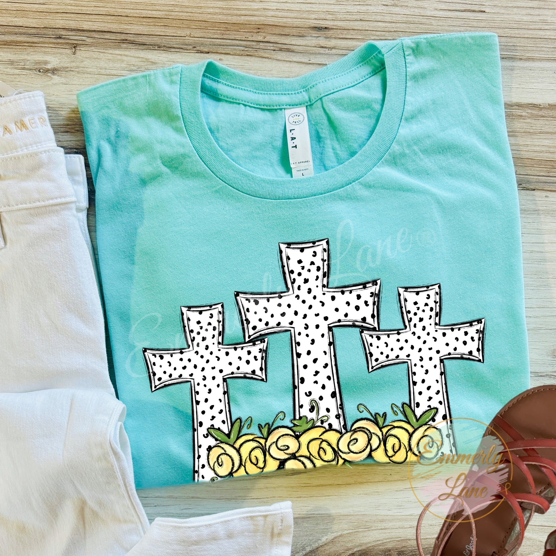 Dottie Spring Crosses Tee