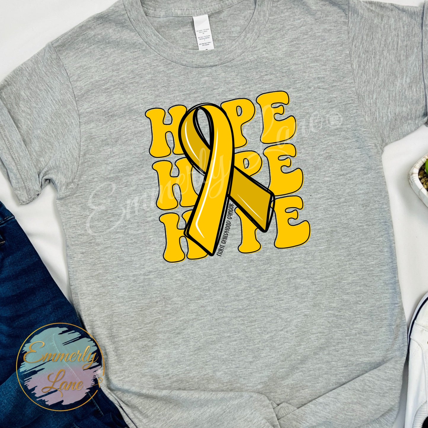 Exclusive HOPE Childhood Cancer Awareness Tee