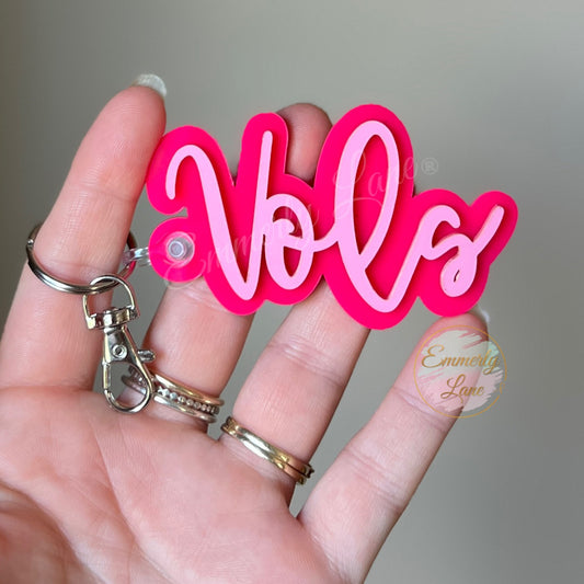 Custom Acrylic Bag Tag- PINK Edition