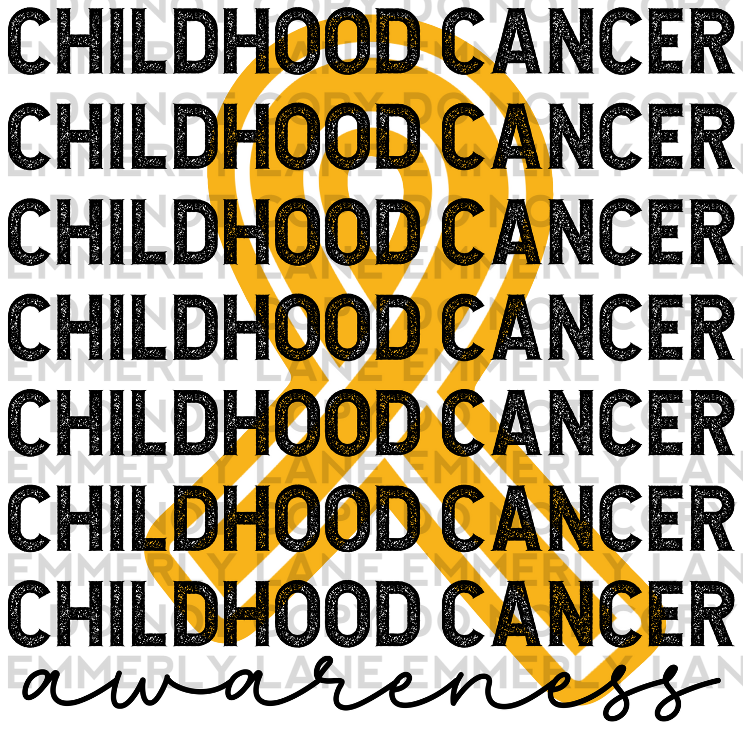 Digital Childhood Cancer Awareness PNG