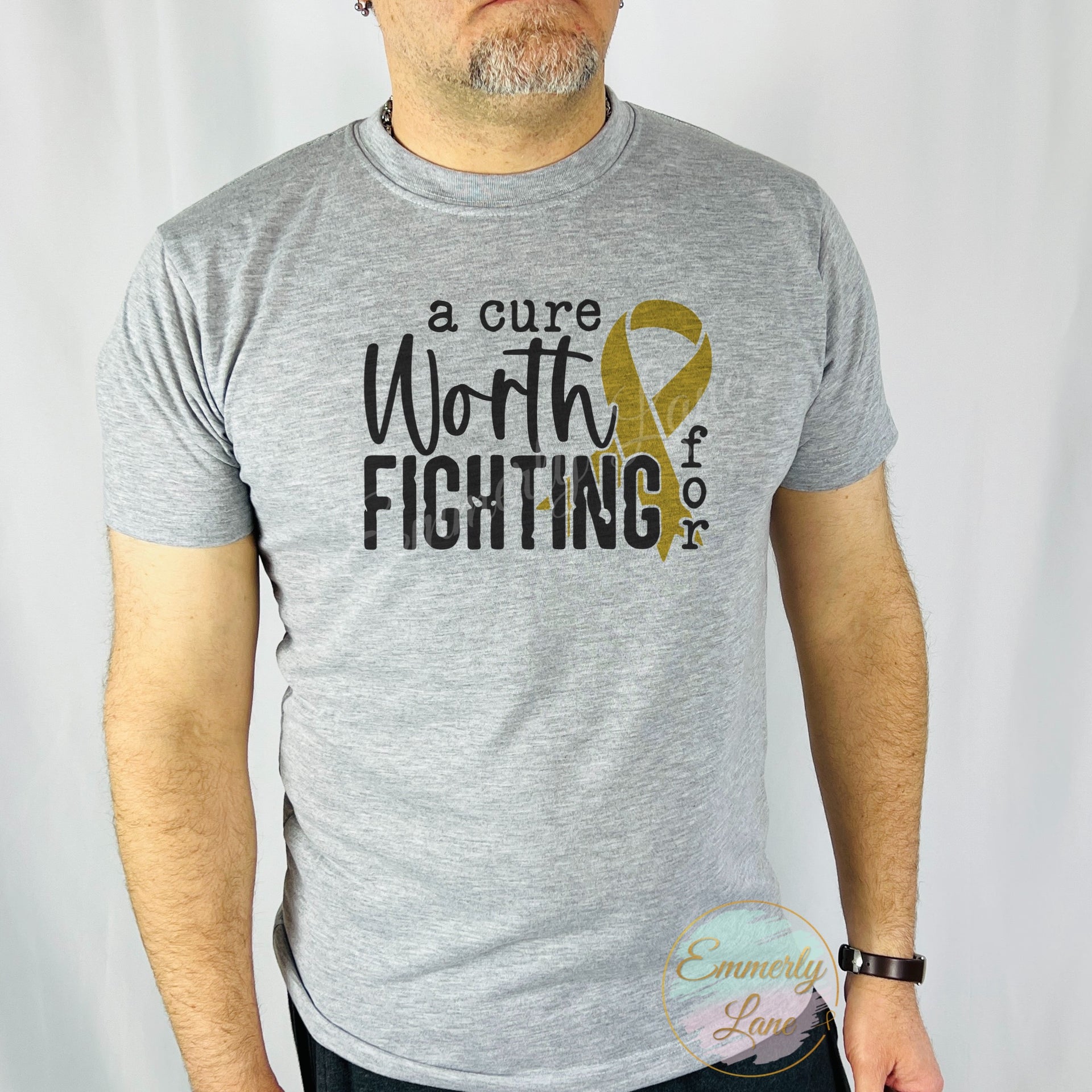 A cure worth fighting for|| Childhood Cancer Awareness Tee
