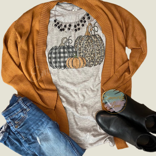 Trio Pumpkins Tee