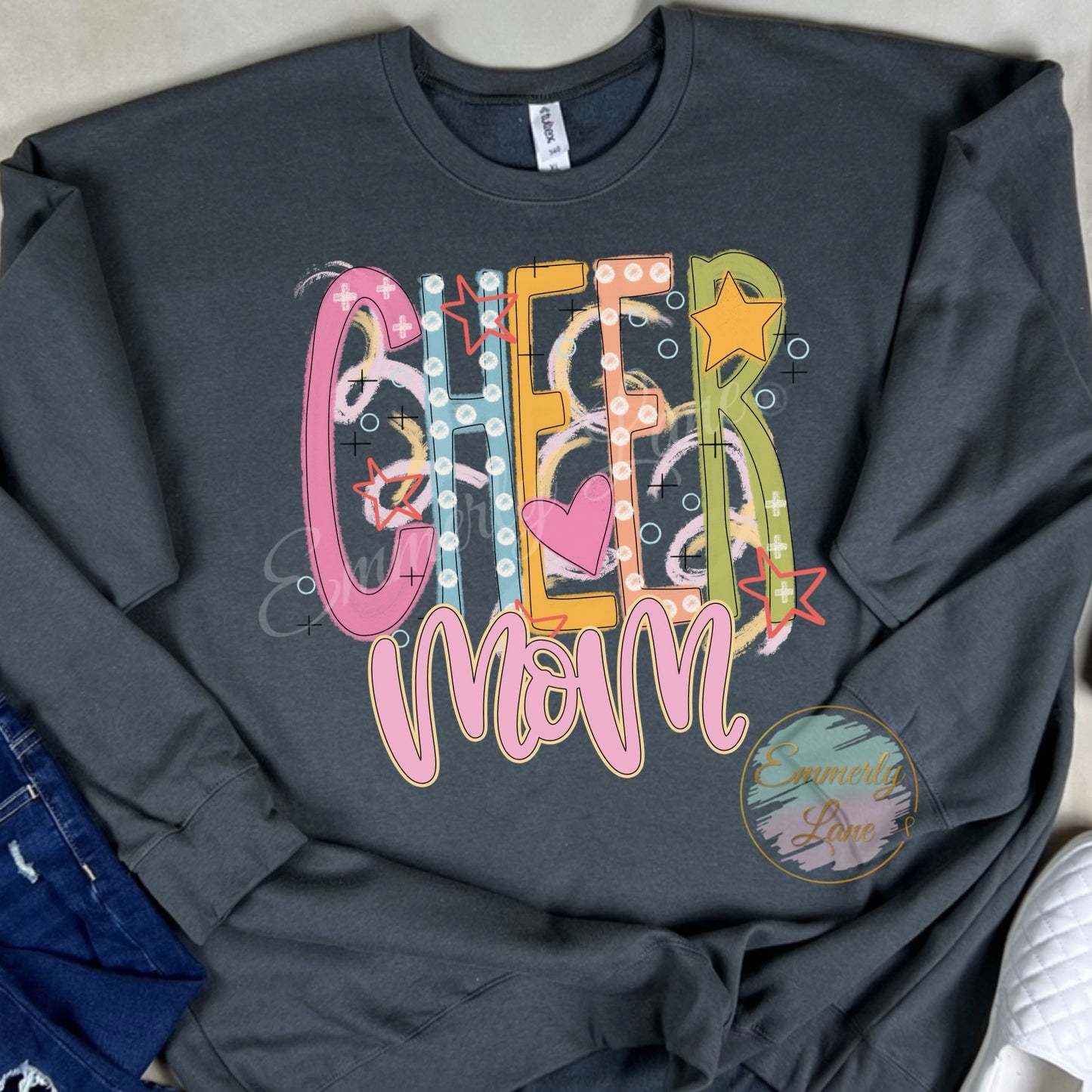 Cheer Mom Doodle Shirt