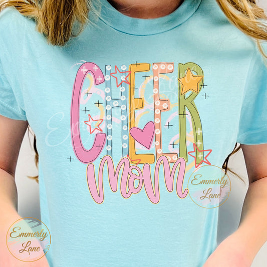 Cheer Mom Doodle Shirt