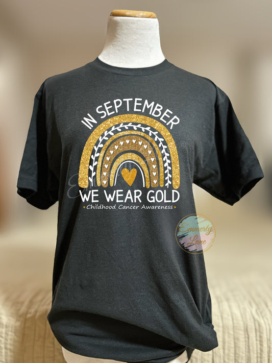 In September we wear Gold Shirt