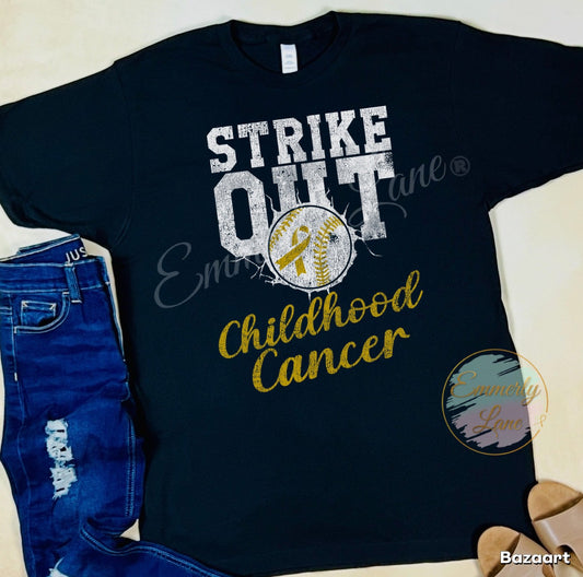 Strike out Childhood Cancer Shirt