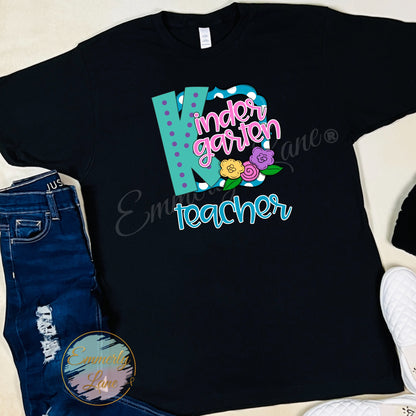 Teacher Floral Tee