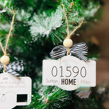 Home Zip Code Ornament