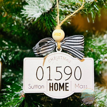 Home Zip Code Ornament