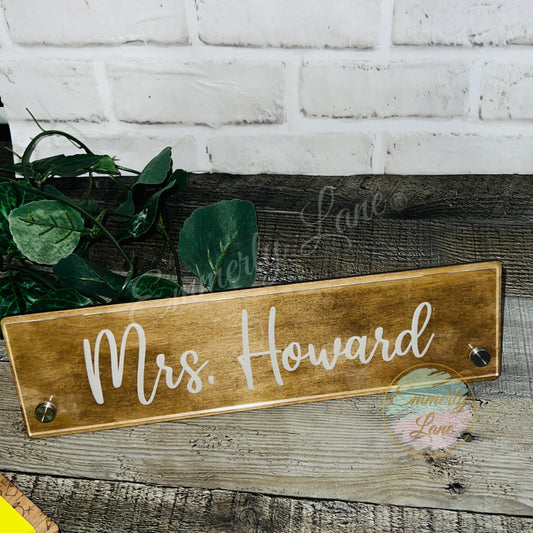 Desk Name Plate