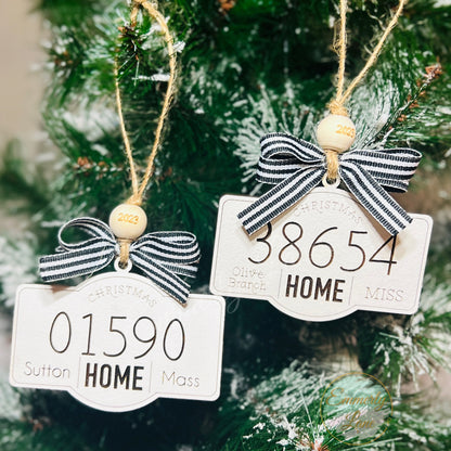 Home Zip Code Ornament