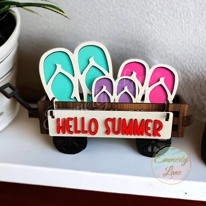 Summer Kit for our interchangeable wagon Shelf Sitter