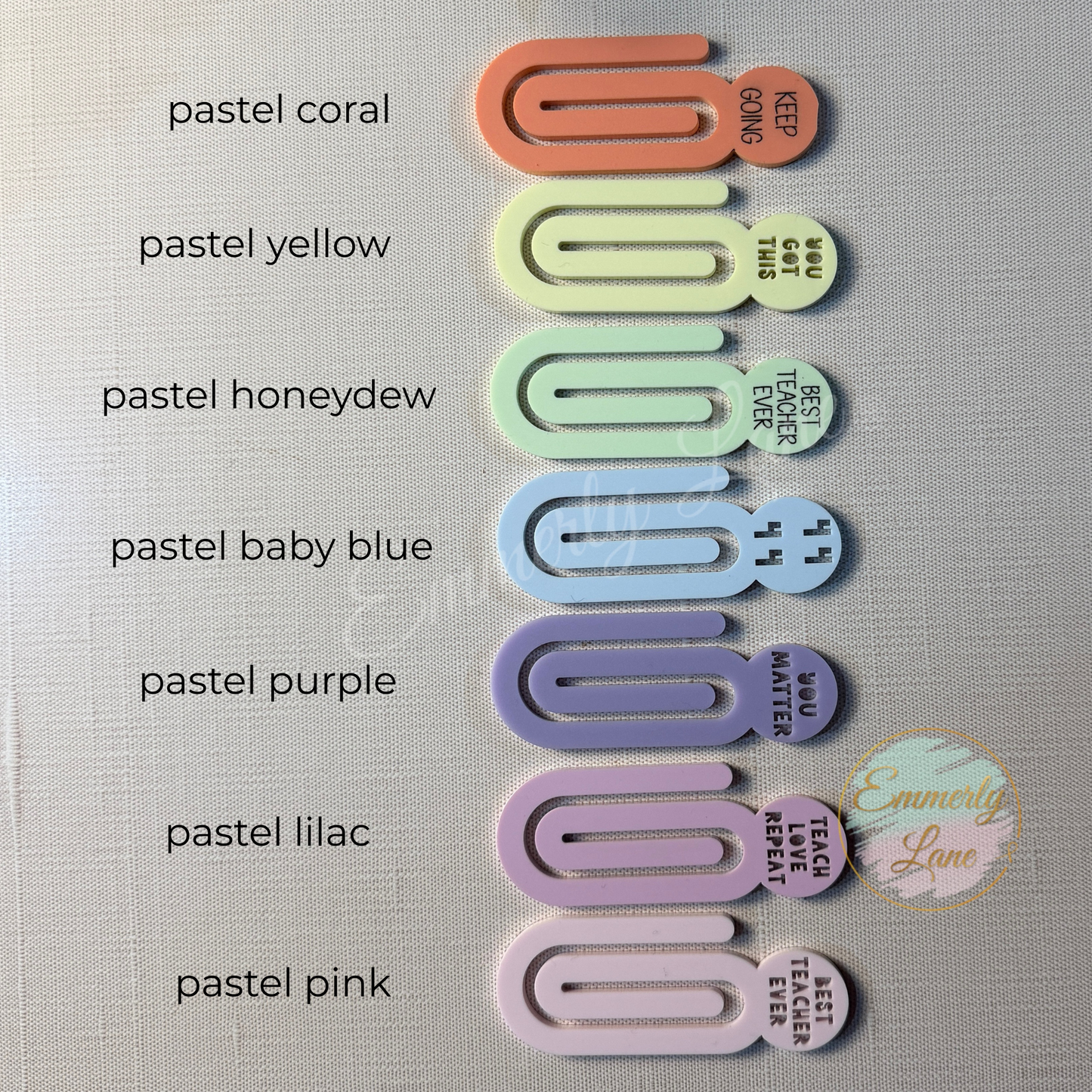 Large Acrylic Inspirational Paper Clip