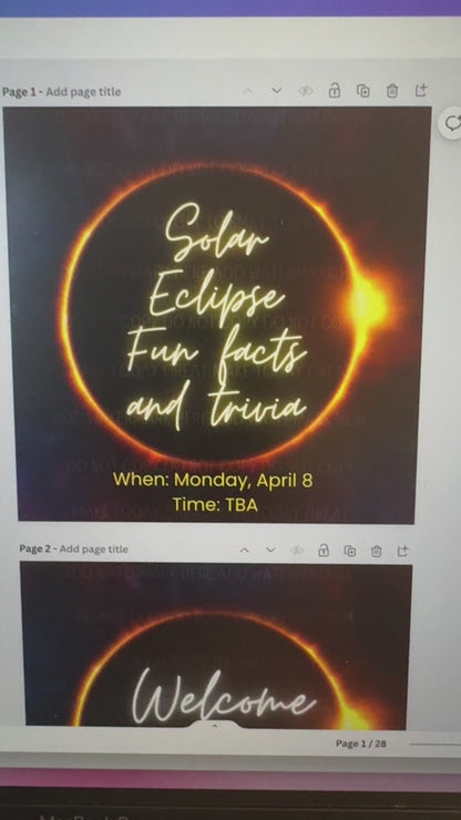 Solar Eclipse Engagement Posts | Editable Canva Templates | Social Media Graphics