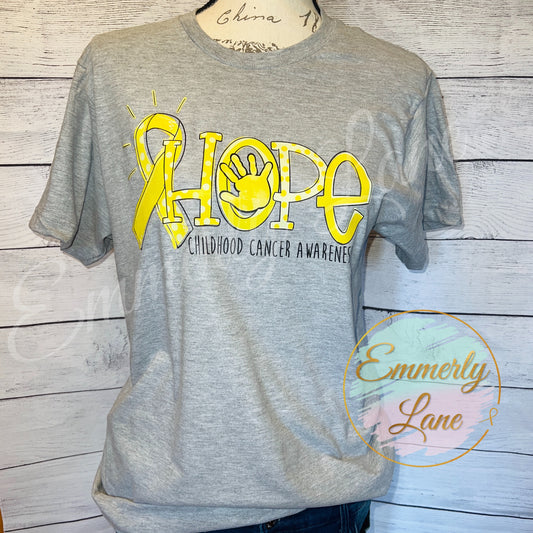 HOPE Childhood Cancer Awareness Tee