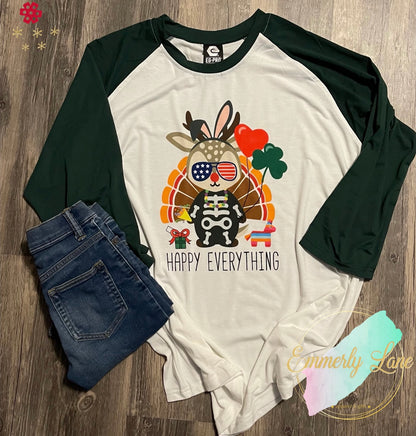 Happy Everything Raglan