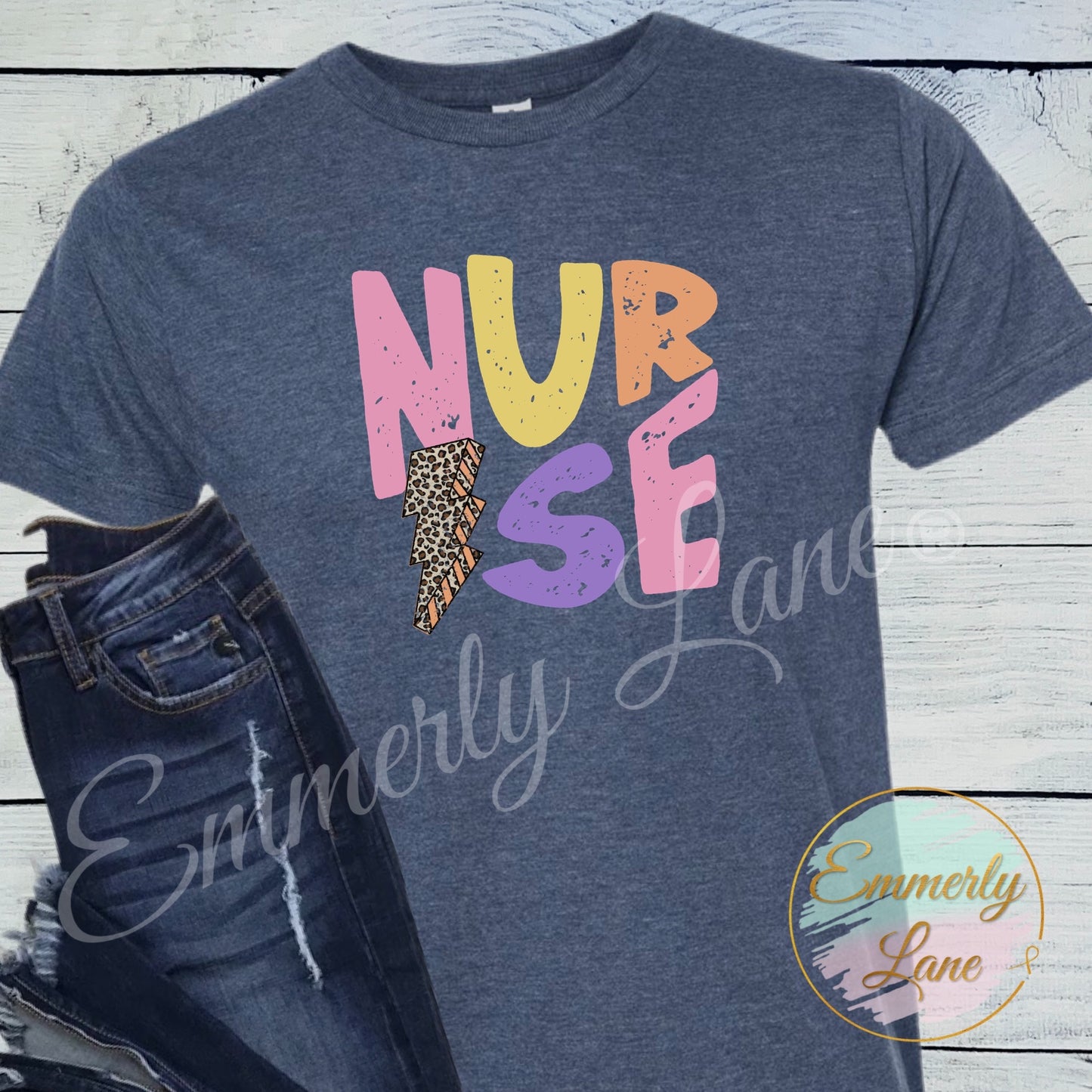 Nurse Lightning Bolt Tee