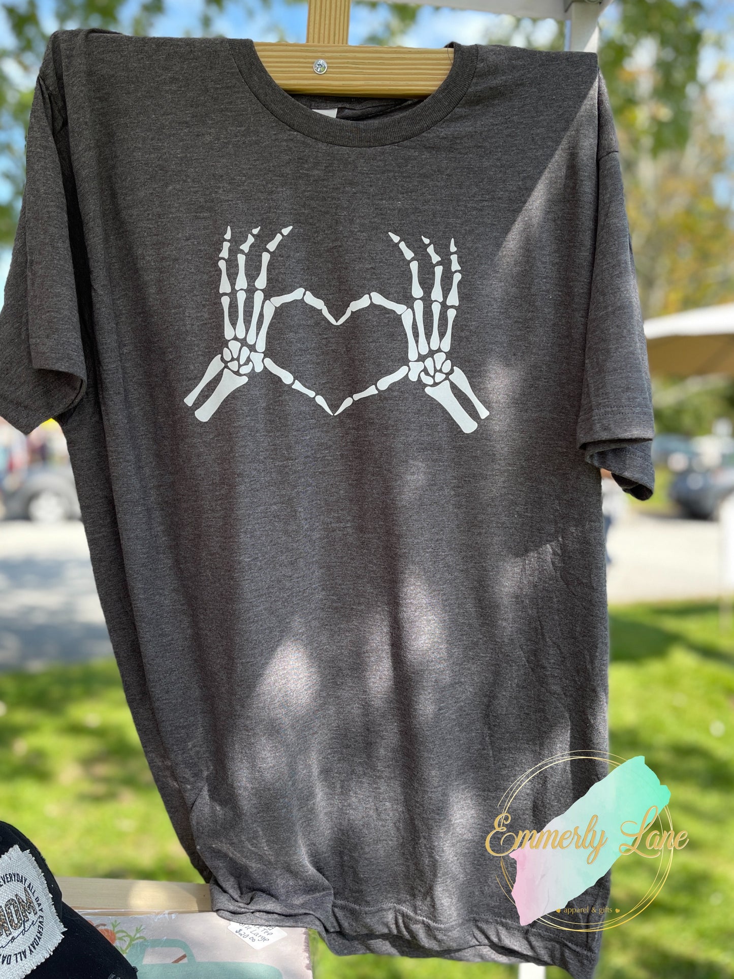 Skeleton Heart Hands Tee