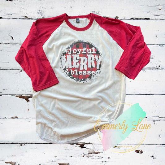 Joyful Merry & Blessed Raglan