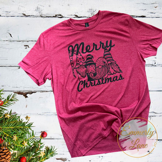 Merry Christmas Gnome Tee