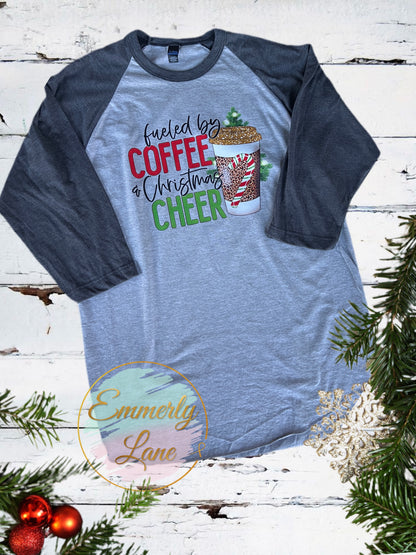 Fueled by Coffee & Christmas Cheer Shirt