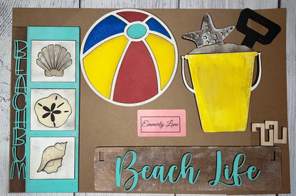 Beach Life Kit for our interchangeable wagon Shelf Sitter
