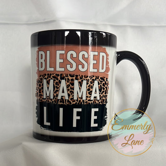 Blessed Mama Life 11oz Ceramic Color Changing Mug