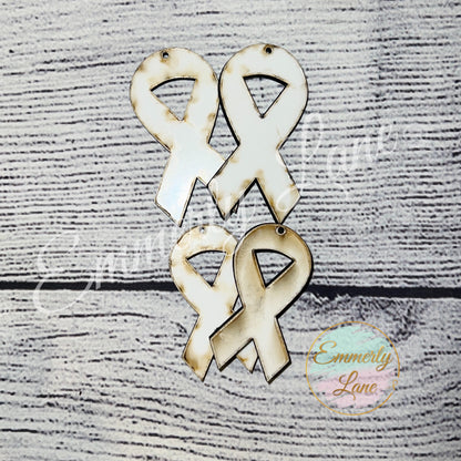 Blank Unisub Ribbon Earrings