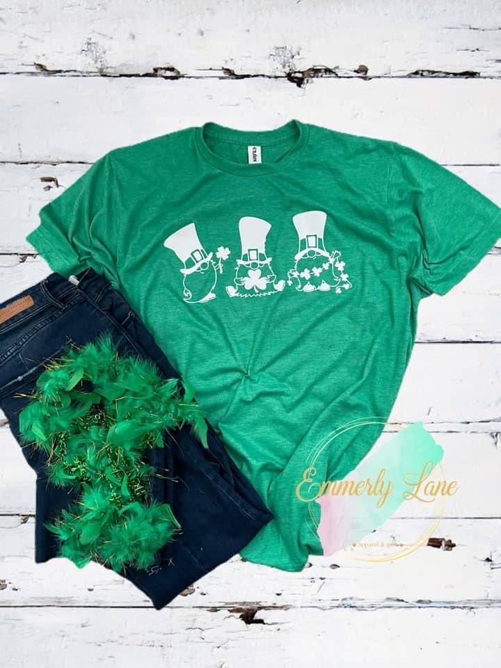 Trio Gnome St. Patrick's Day Tee