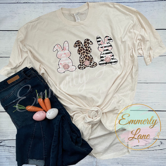 Trio Bunnies Tee