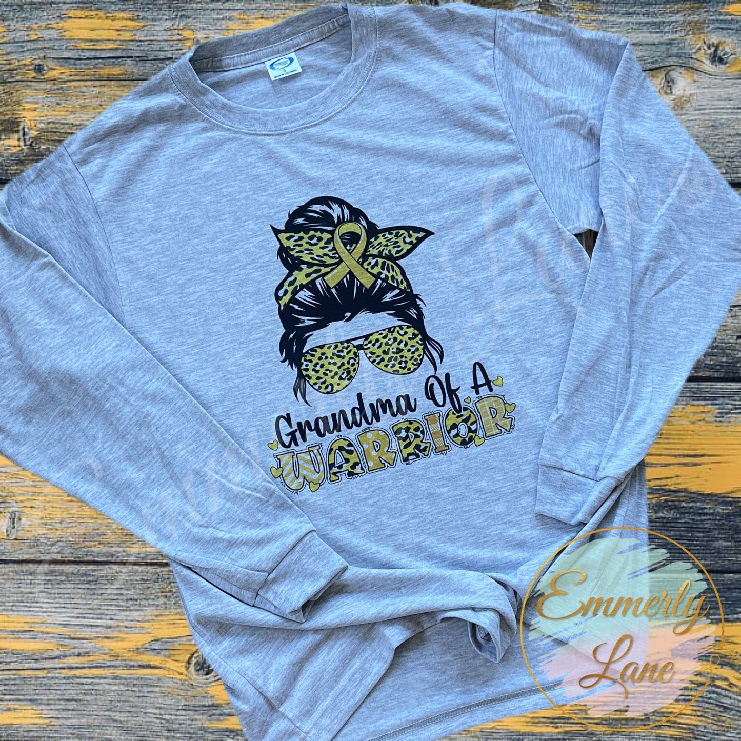 Exclusive Grandma of a Warrior Tee || Childhood Cancer Awareness Tee