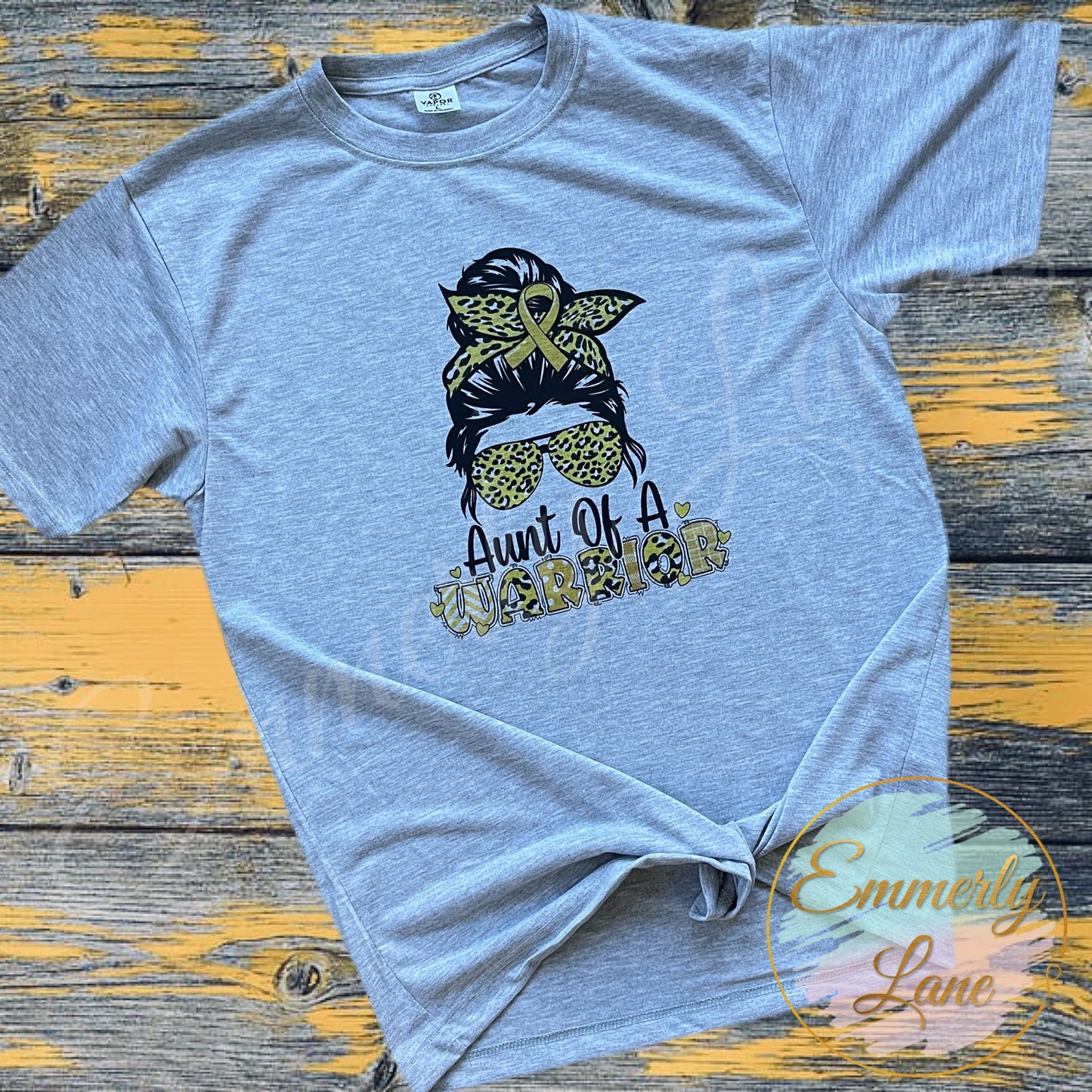 Exclusive Aunt of a Warrior Tee || Childhood Cancer Awareness Tee