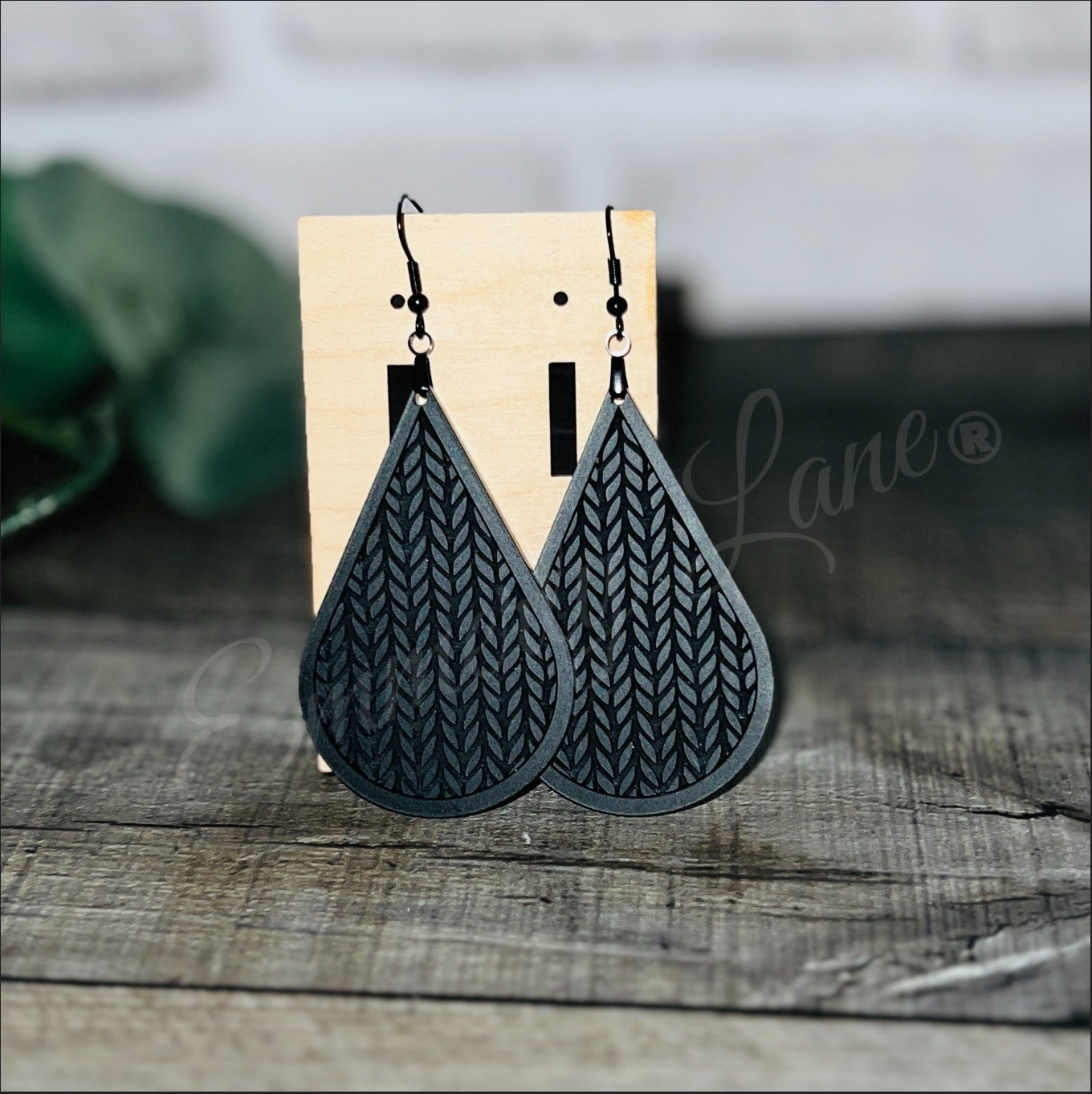 Knit Sweater Teardrop Earrings