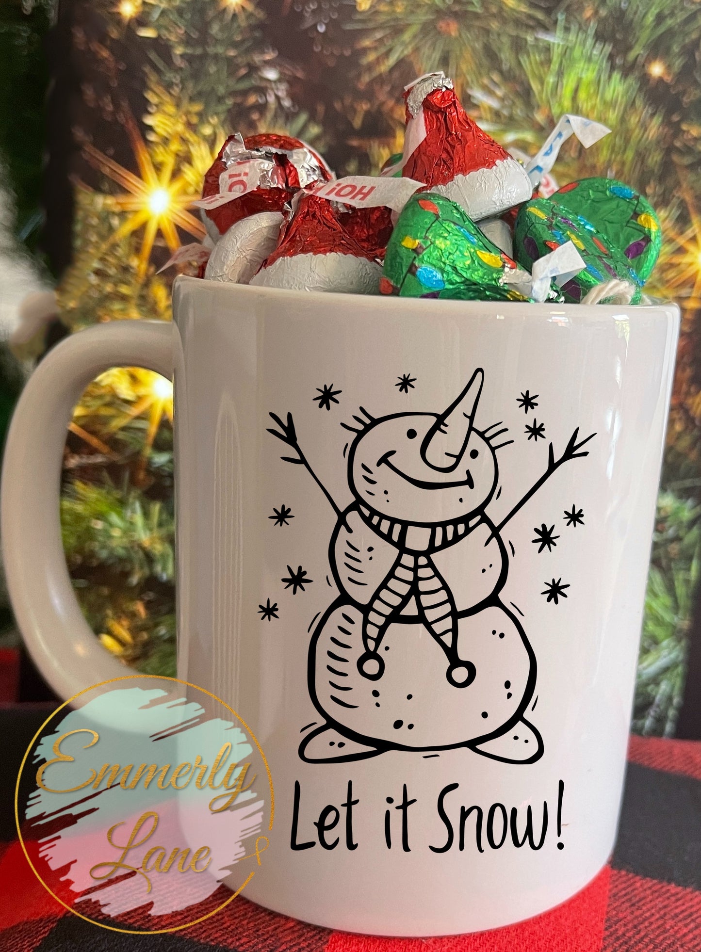 Let It Snow Snowman 11oz Ceramic Mug