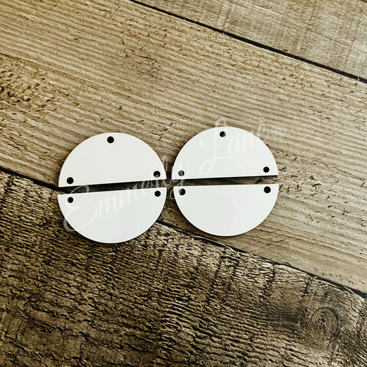 Blank Unisub Split Round Earring Blanks