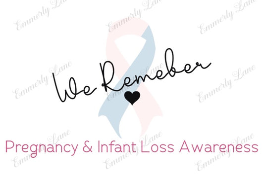 Digital Awareness Cards- Pregnancy and Infant Loss Awareness PNG