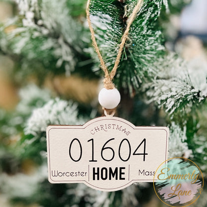 Home Zip Code Ornament