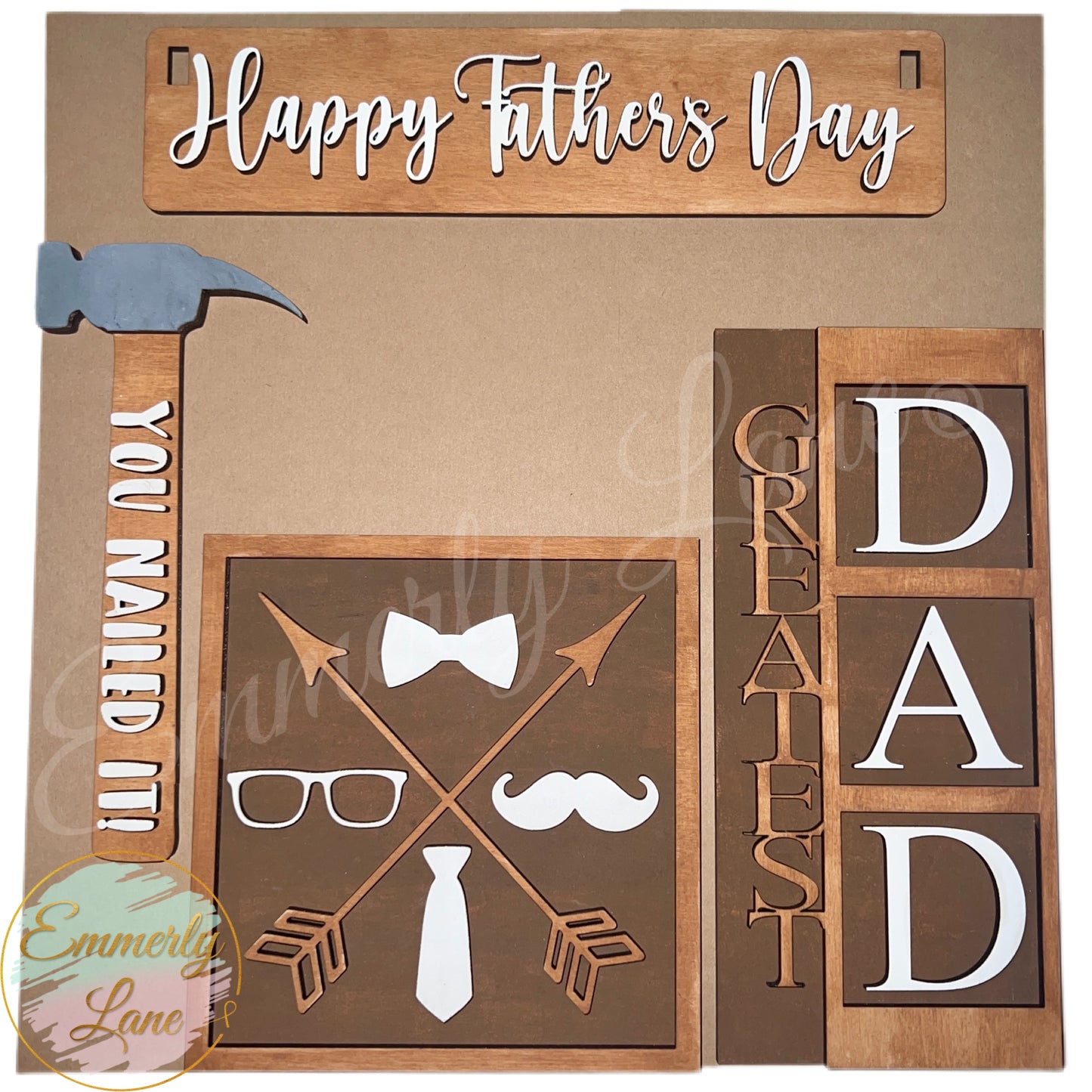 Happy Father's Day Kit for our interchangeable shelf sitters