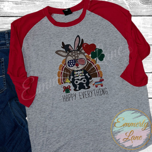 Happy Everything Raglan