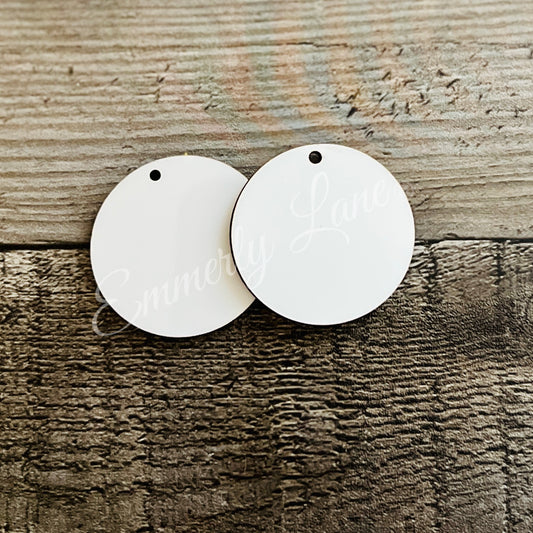 Blank Unisub Round Earring Blanks