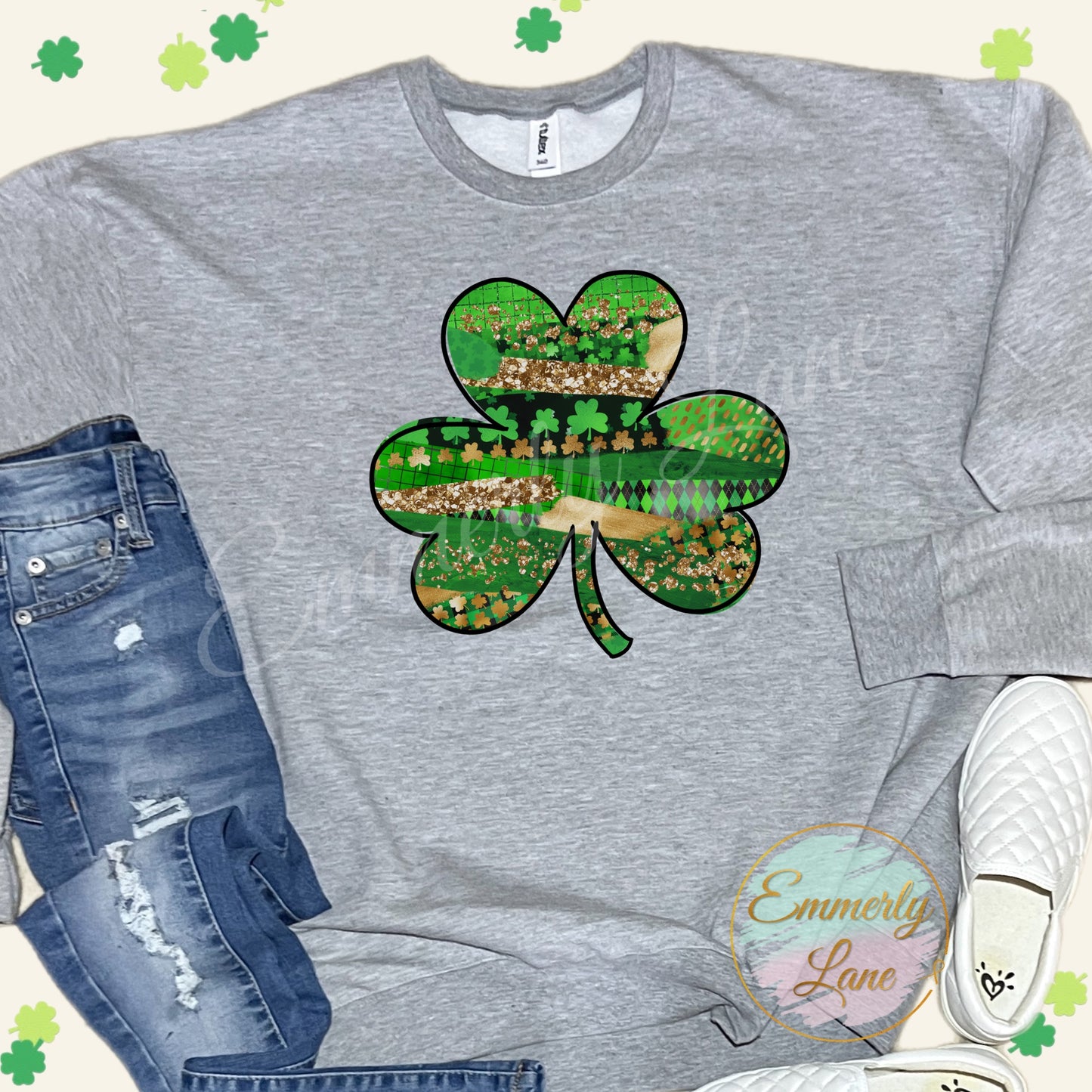 Patterned Clover Shirt