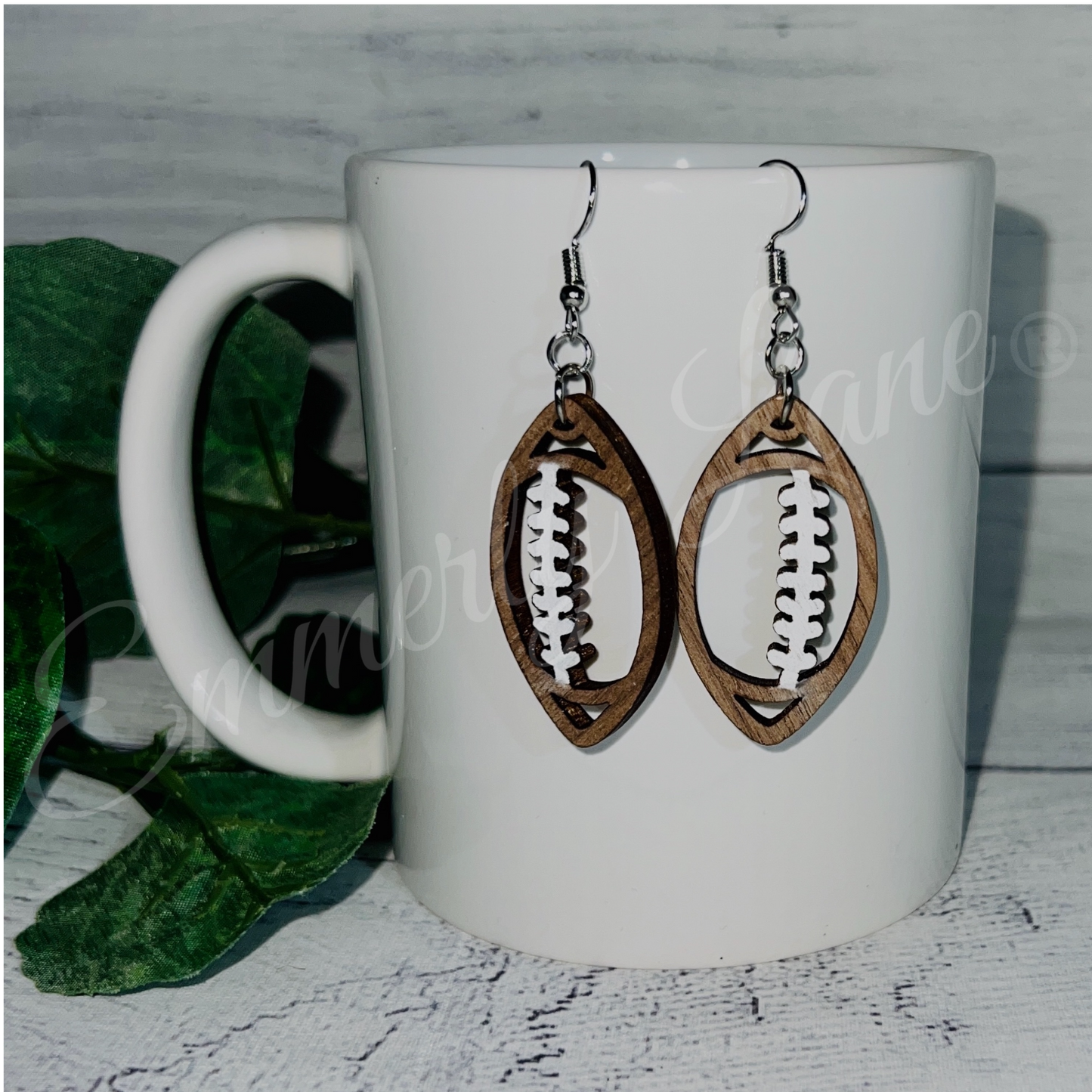 Digital football Earrings SVG