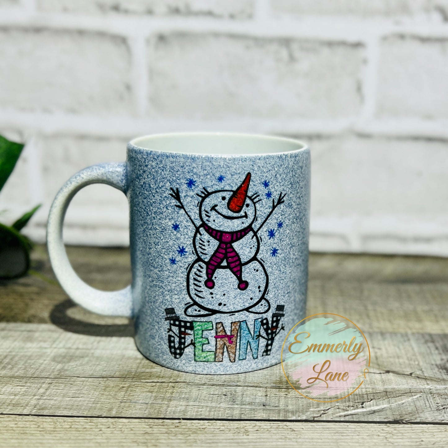 Personalized Snowman Alphabet 11oz Ceramic Mug