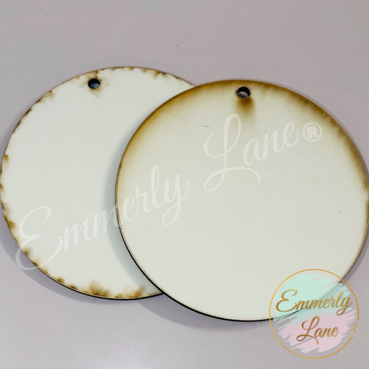 Blank Round Double Sided Unisub Ornaments-3.5"