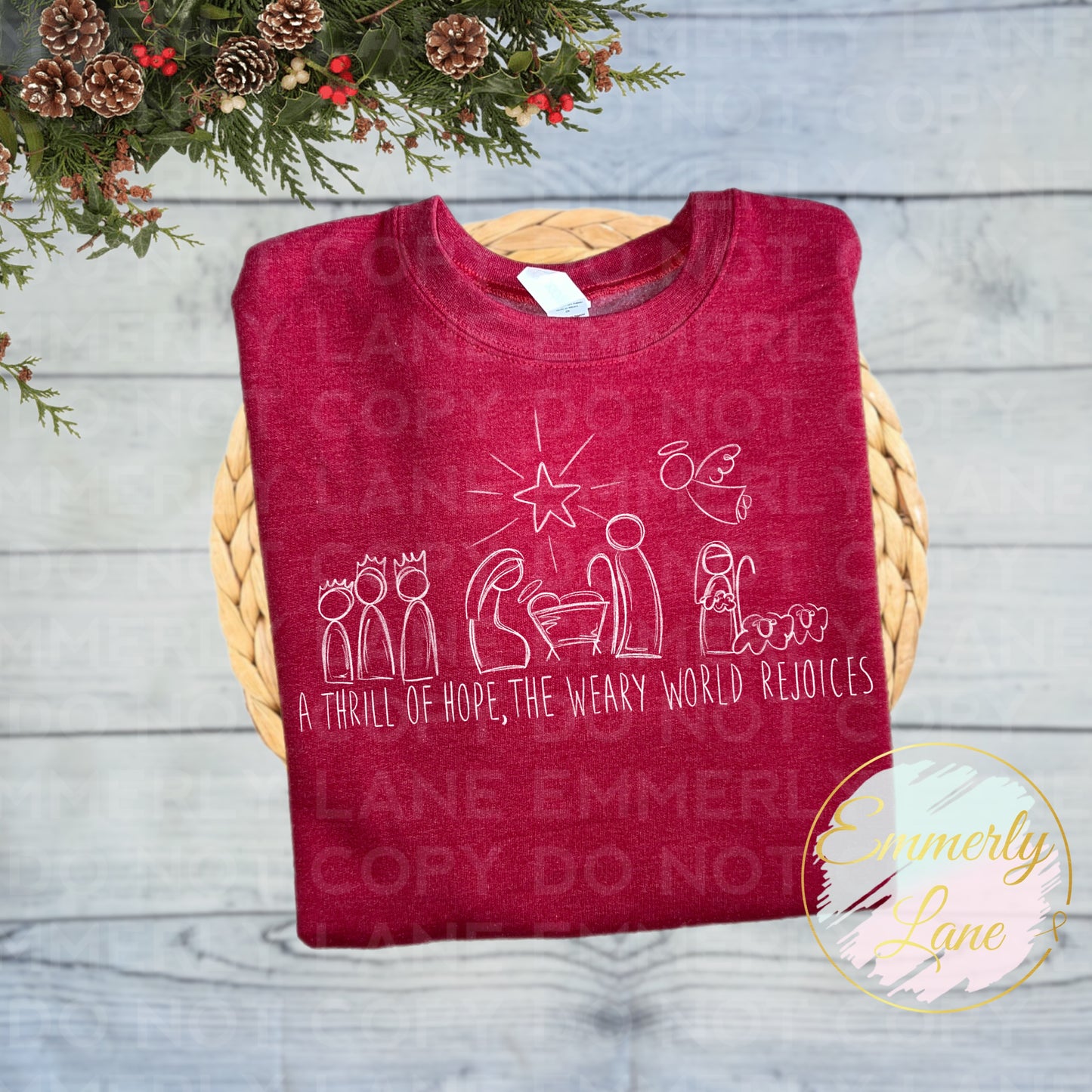 World Rejoices Christmas Sweatshirt