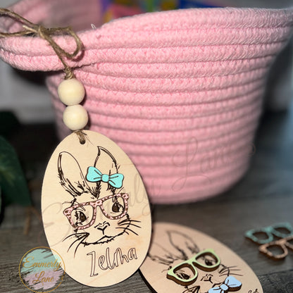 Personalized Bunny Easter Basket Tags