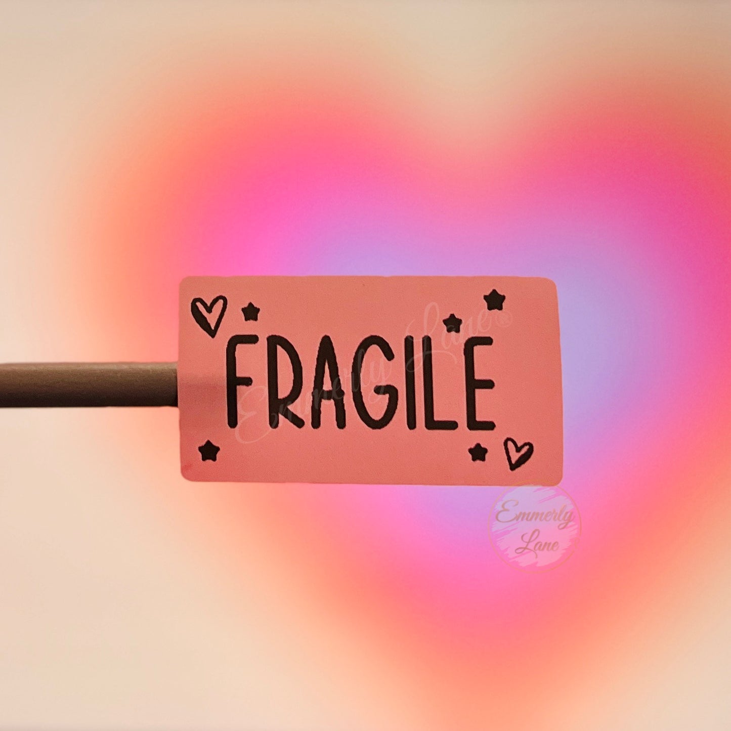 Fragile Thermal Stickers- Rectangle 2.25 x 1.25"