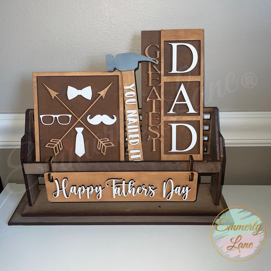 Happy Father's Day Kit for our interchangeable shelf sitters